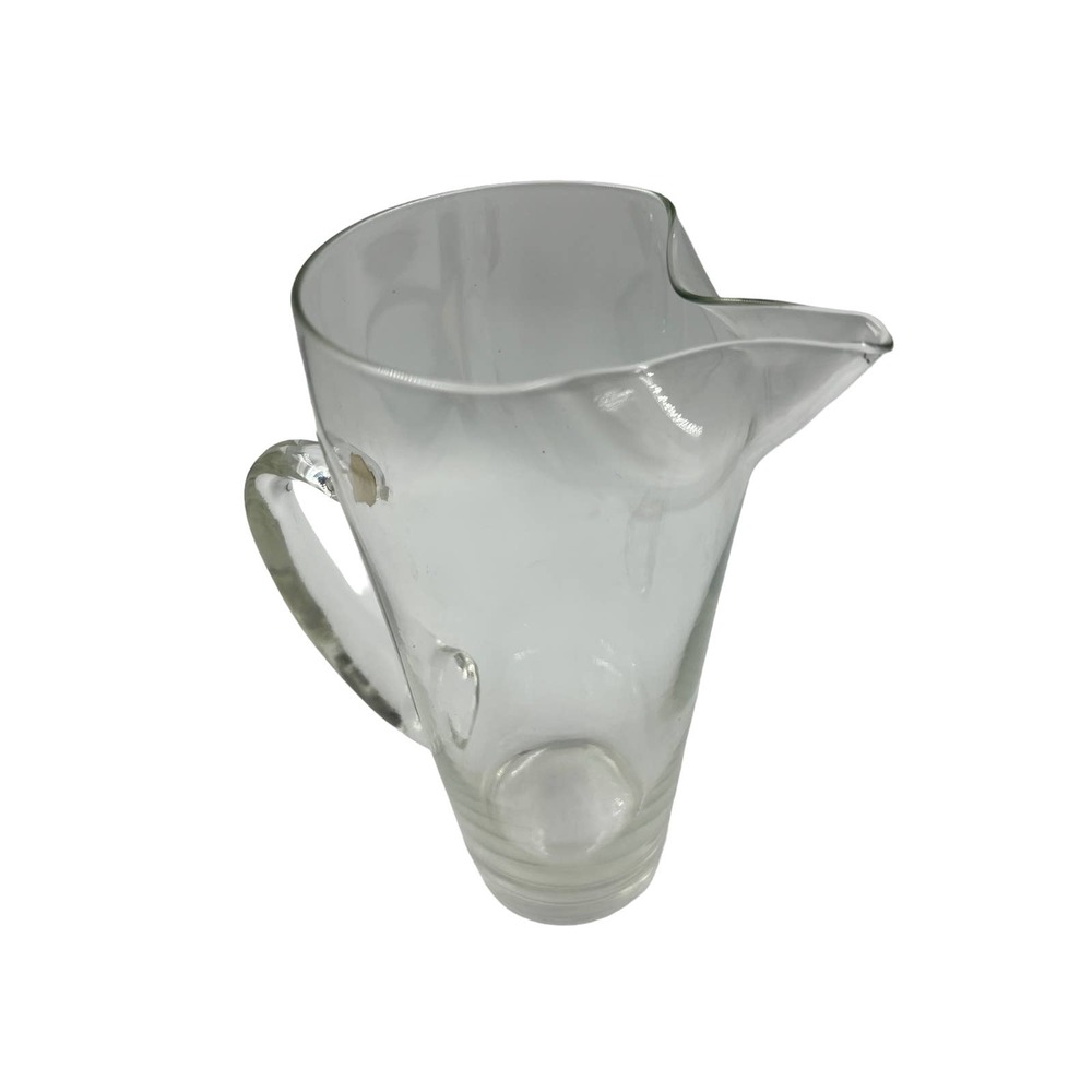 Vintage Morgantown Glass NORMANDIE Smoke Gray 10" Cocktail Pitcher - Picture 2 of 8